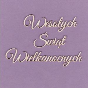Tekturka Crafty Moly Napis G2 - Wesołych Świąt Wielkanocnych